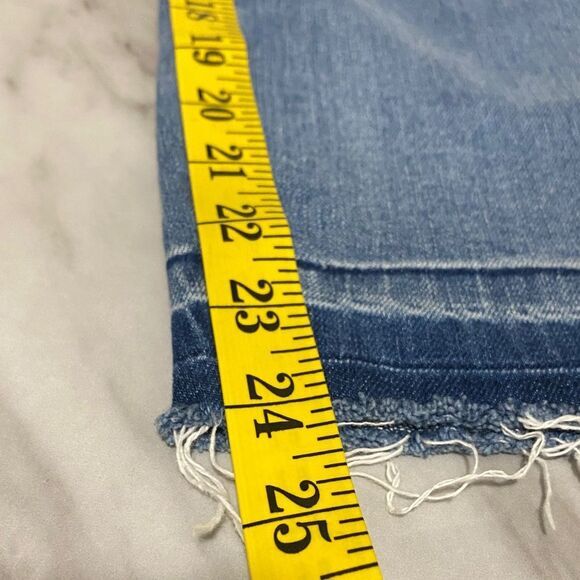 New Look Petite Leyla Relaxed‎ Skinny Jeans Side Stripe Boho Festival Raw Hem 6P - Picture 11 of 13